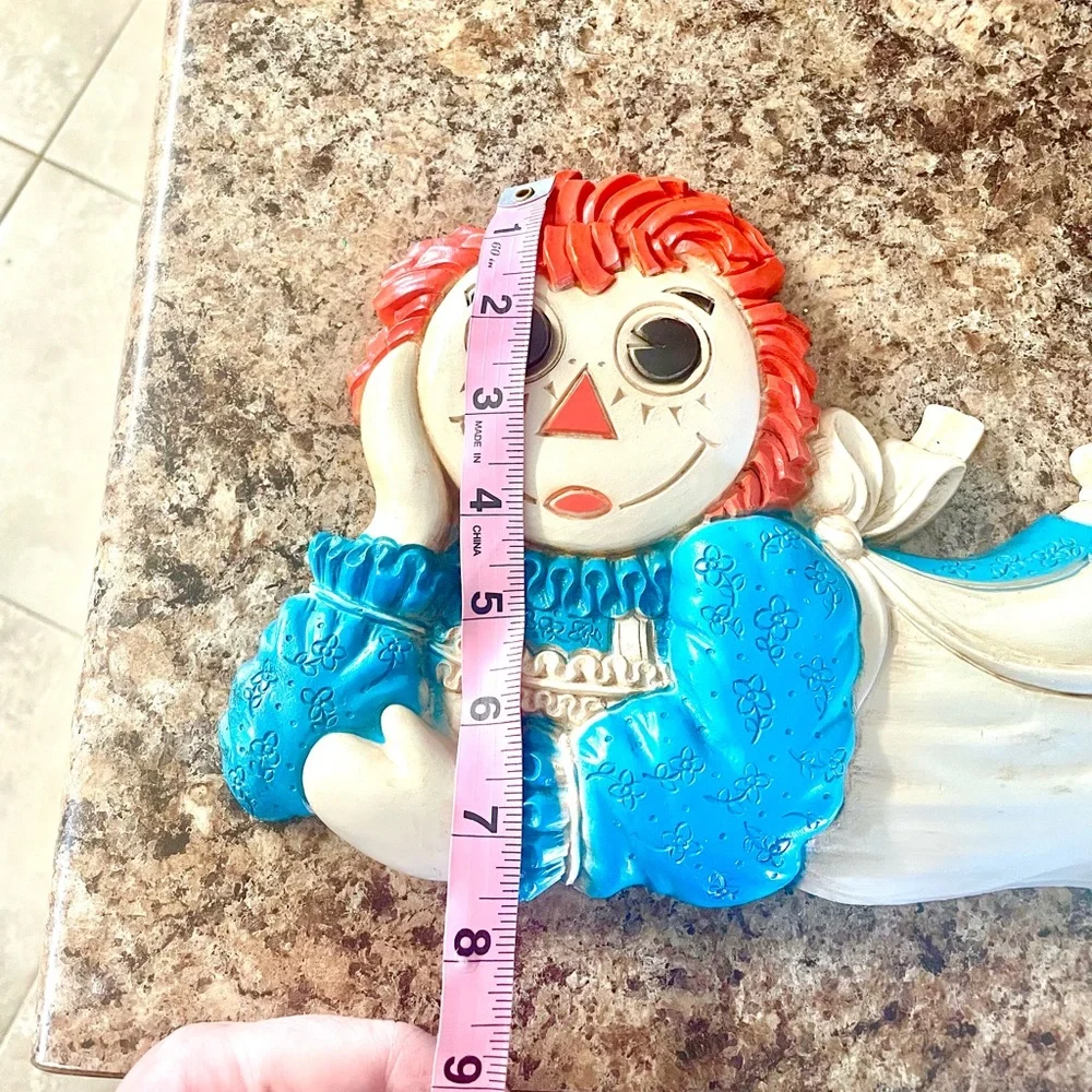RARE! Vintage Raggedy Ann Acrylic Wall Decoration